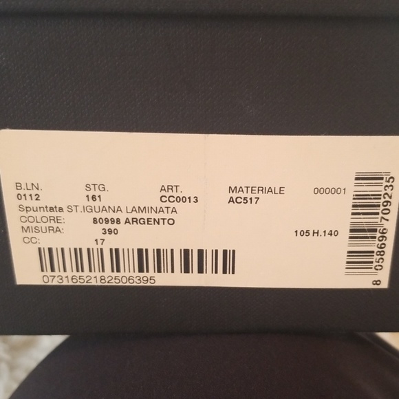 Nib peeptoe metallic Dolce & Gabbana heels sz39 - Picture 8 of 8